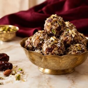 Mixed Nuts, Date & Coconut Ladoo