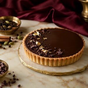 Spiced Chai & Dark Chocolate Tart